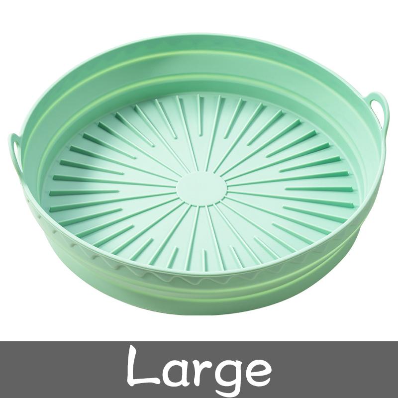 Air Fryer Silicone Liners Non Stick Air Fryer Basket Square Round Silicone Air Fryer Liners Oven Baking Tray Fried Chicken Mat