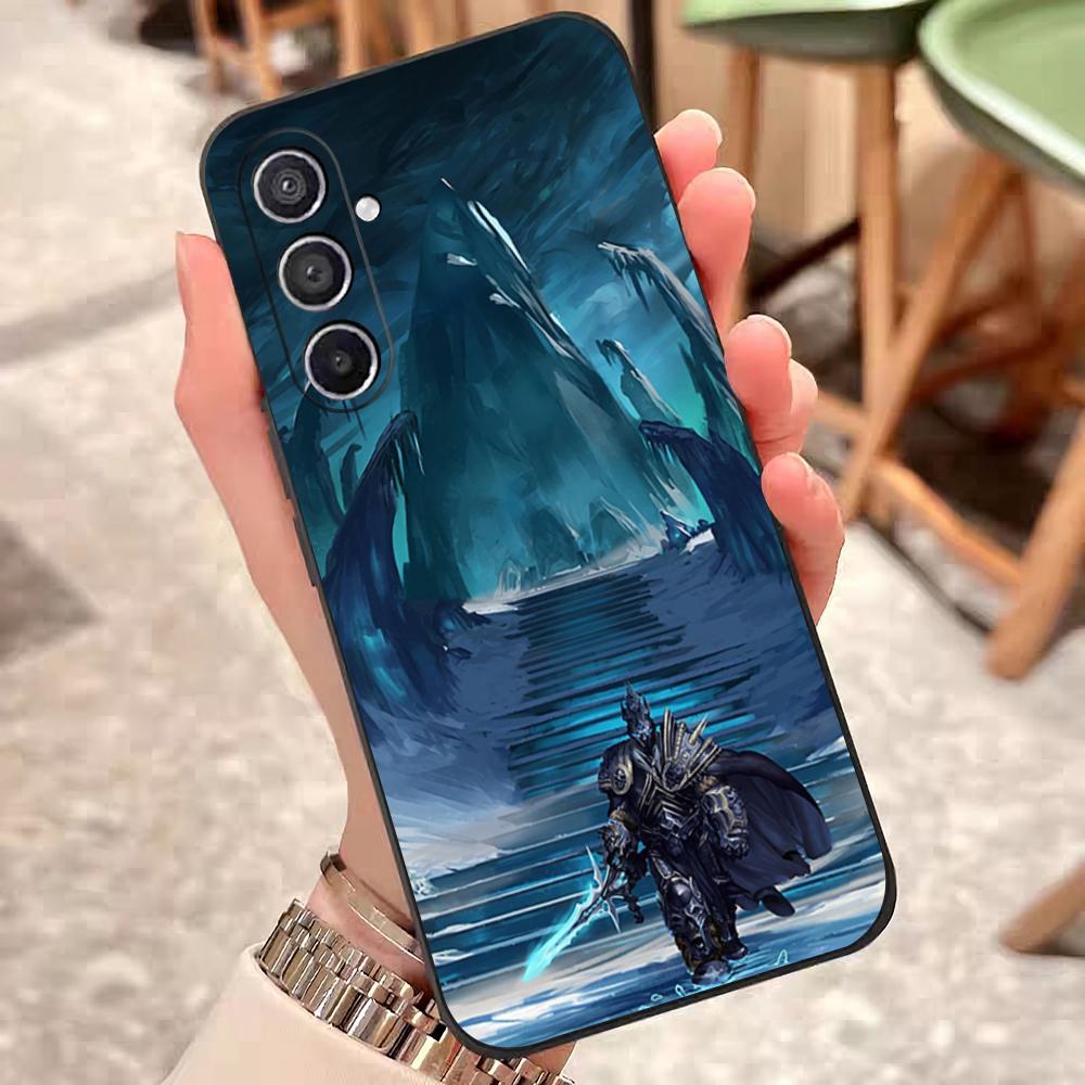 

Чехол для телефона World Of Warcraft L-LichS King для Samsung S25 Edge 24 23 22 21 20 Ultra Plus Fe Galaxy A54 53 34 25 16 Силиконовый чехол Samsung S21 FE