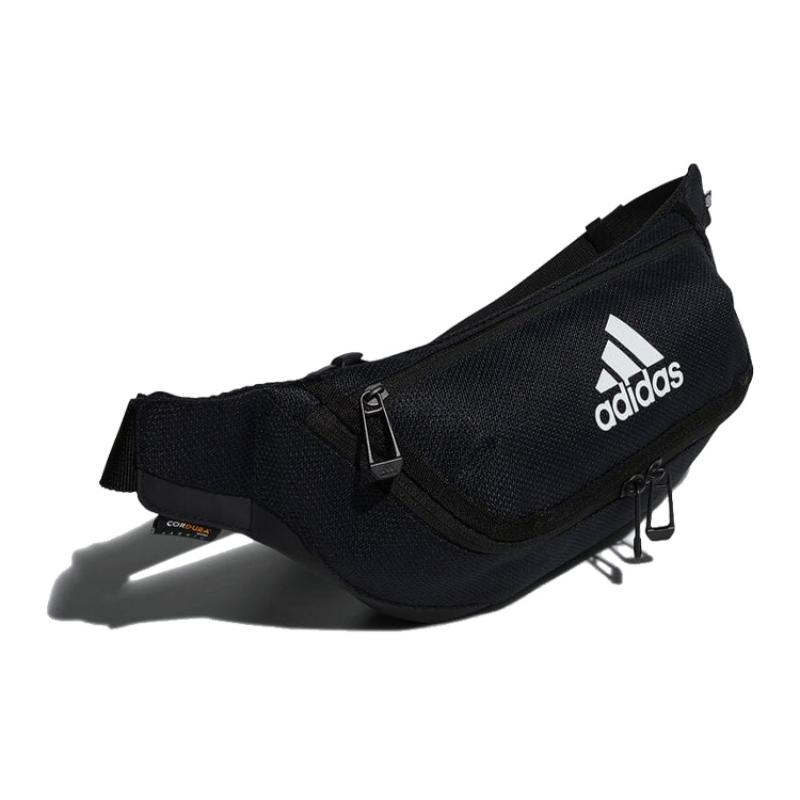 Adidas Recycled Material Polyester Gym Bag, Fanny Pack Regular Unisex Black Adidas H64743
