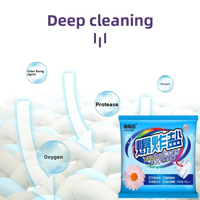 Whitening Detergent Stain Remover for Colored Clothes - Effective Against Yellow Stains