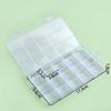 Multiple Styles Storage Container Jewelry Box Clear Plastic Organizer Box Earrings Rings Beads Storage Organizer Display Case