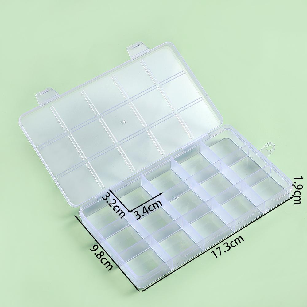 Multiple Styles Storage Container Jewelry Box Clear Plastic Organizer Box Earrings Rings Beads Storage Organizer Display Case