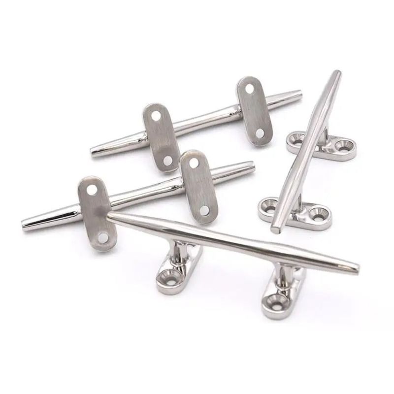 316 Stainless Steel Boat Dock Cleat 4/5/6/8/10/12 Inch Heavy Duty Marine Rope Cleat Durable Silver
