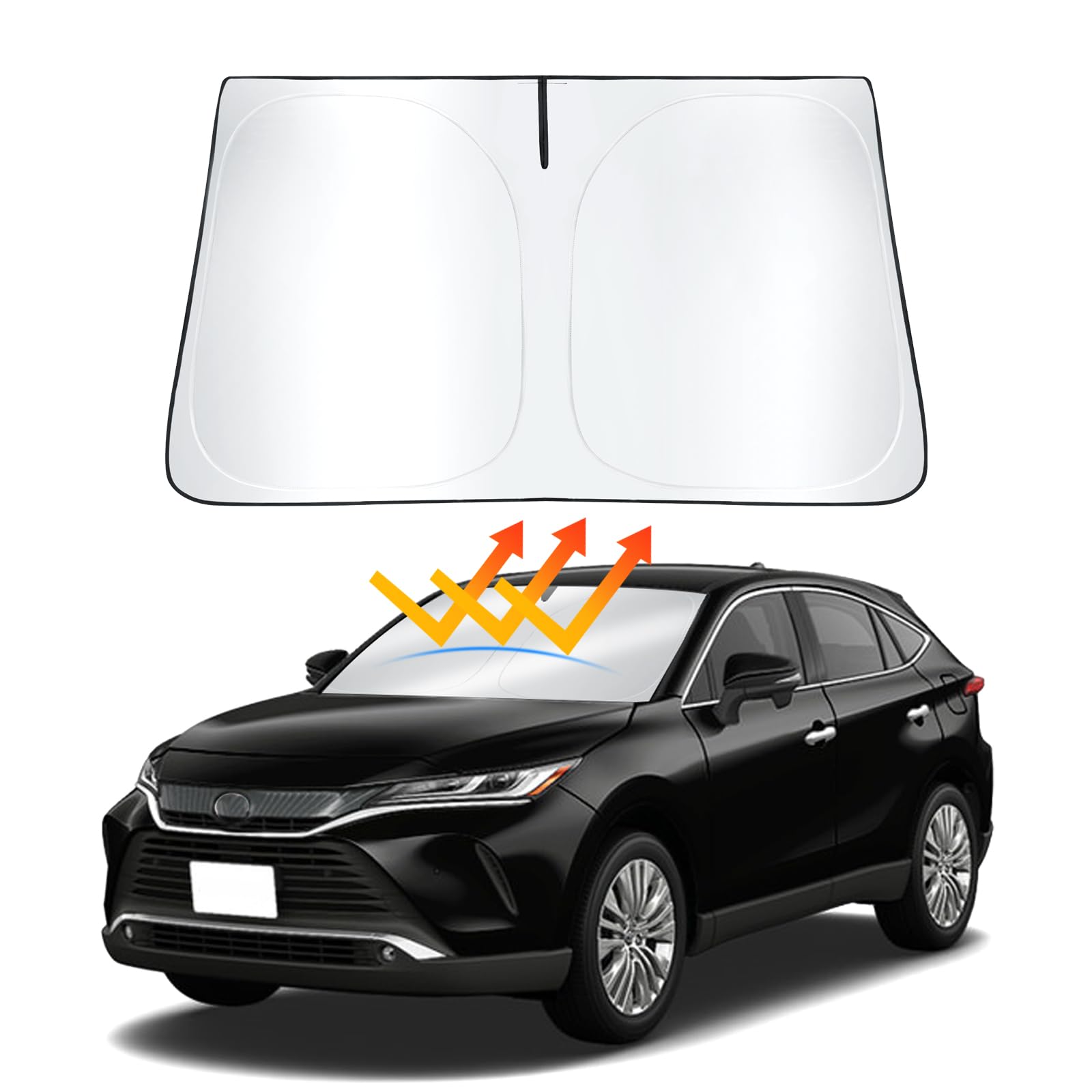

ASZSK Toyota Harrier 80 Series Front Shade 80 Harrier Exclusive Sunshade, Curtain, Sunshade, MXUA80/MXUA85/AXUH80/AXUH85