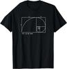 Fibonacci Golden Ratio Tshirt Print Design Gift Tshirt Street Retro Tshirt Shirt Streetwear Unisex