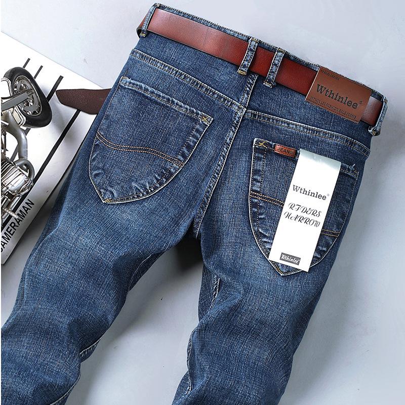 Men's High-Quality Slim Fit Stretch Jeans for Autumn and Winter