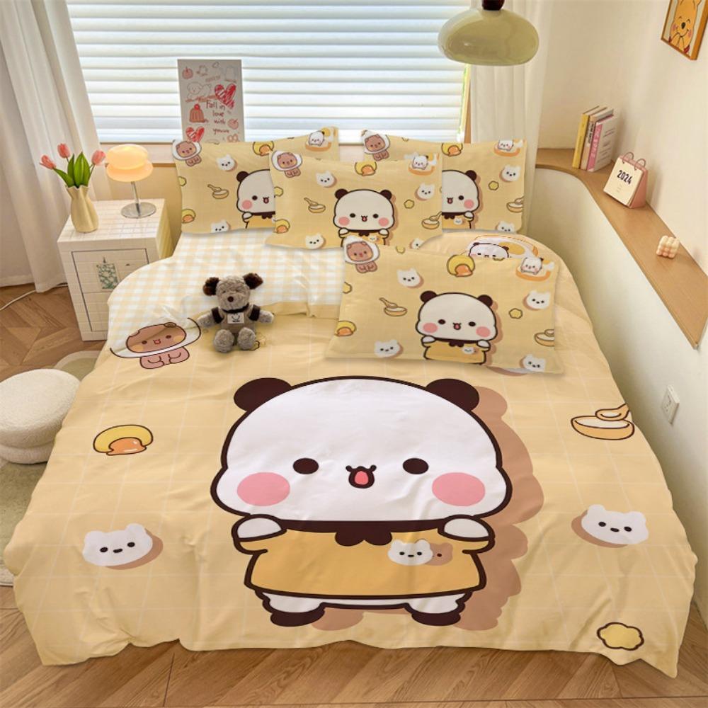 Cartoon Bubu Duvet Cover Pillowcase Bedding Bedroom Decoration Children Gift Adult Single Double Bed Large SizeZip Duvet Cover