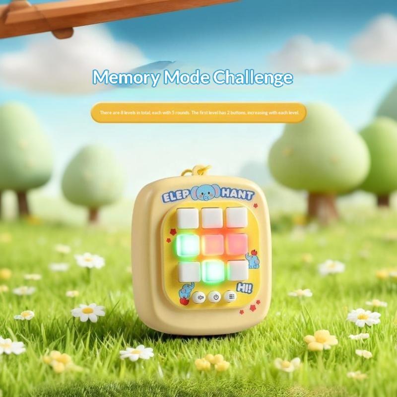 4 in 1 Electronic Tic Tac Toe Game Keychain Portable Interactive Puzzle Toy Suitable for Kids Adults All Ages