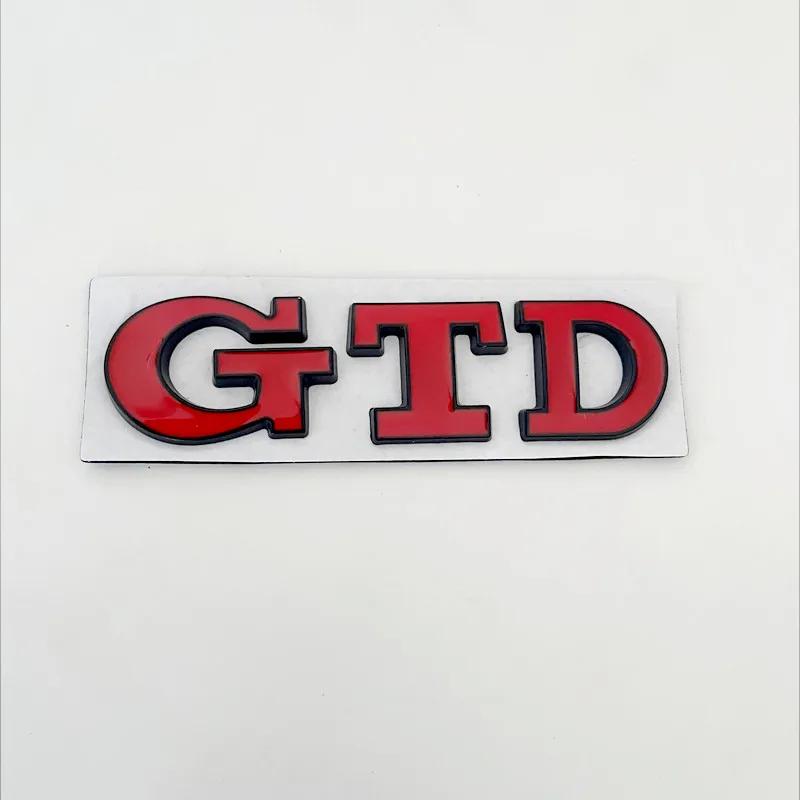 RUNTB1 3D Metal Front Grille GTD Logo Emblem Rear Trunk Badge Stickers For Volkswagen VW Golf 2 4 5 6 7 R MK2 MK3 MK4 Car Accessories