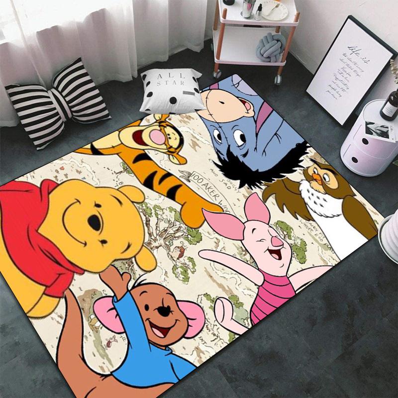 Cute Winnie Pooh Print Carpet Printing Living Room And Bedroom Mats Art Dormitory Decoration Bathroom Mat