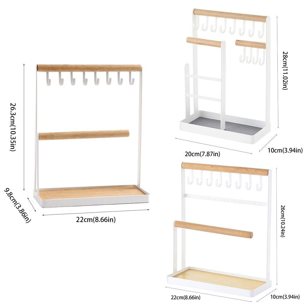 Stylish Jewelry Display Stand Large Capacity Bracelet Necklace Organizer Earrings Organization