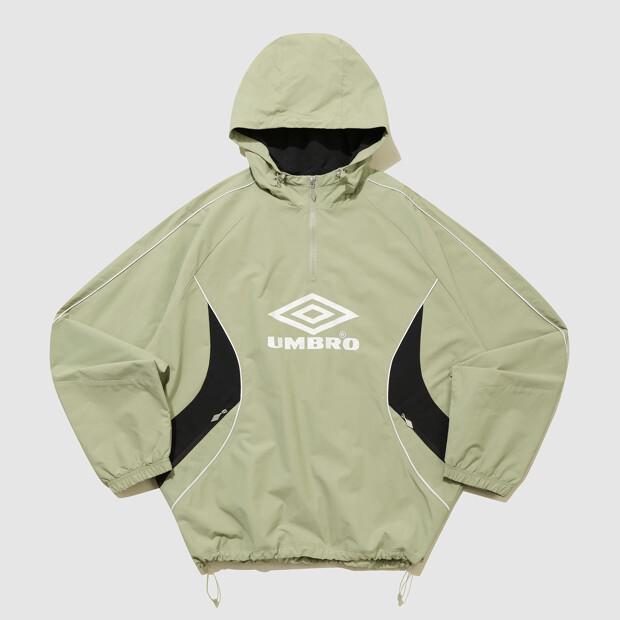 Umbro Hbl Engineered Crew Hooded Anorak Light Green (Uq323Cwt97) (A Type)