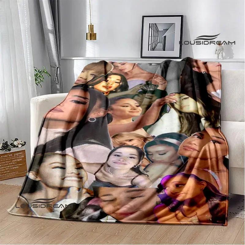 Singer Ariana Grande Printed Blanket Warm Flannel Blankets Soft And Comfortable Home Travel Blanket Bed Linings Birthday Gift