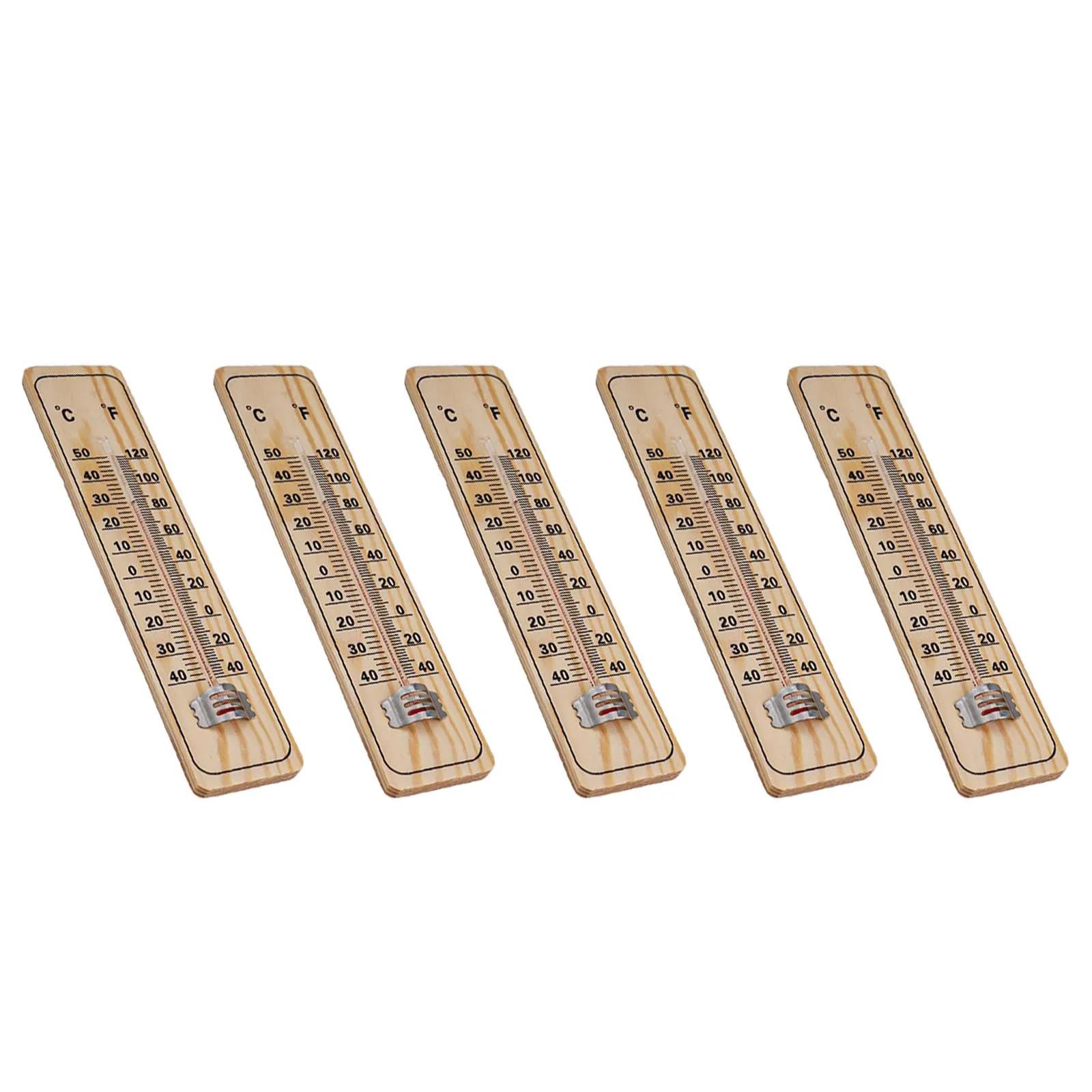 

Вишуканий настінний термометр 22см × 5см Отвір для підвішування В приміщенні На вулиці Набір термометрів для вулиці Колір дерева China Mainland