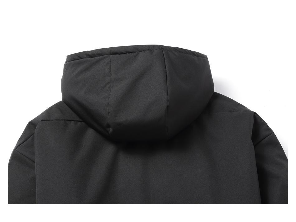 BLACKHOOP Unisex Winterjacke mit Kapuze aus Baumwolle – Funktionelle Outdoor-Bergjacke