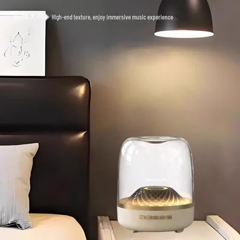 Jingweidu S5 Wireless Glass Speaker with Ambient Light (CN Version)
