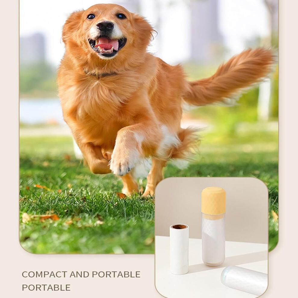 Dog Hair Removal Roller, Adhesive Lint Roller for Clothes, Compact Pet Hair Remover with Unique Oblique Tear Design