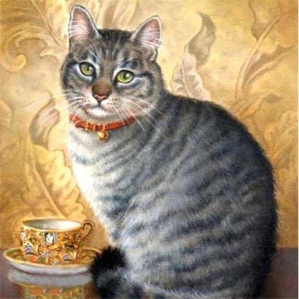 5d Diamond Painting Cat DIY Mosaic Flower Full Round/Square Diamond Embroidery Animal Handicraft Decor For Home