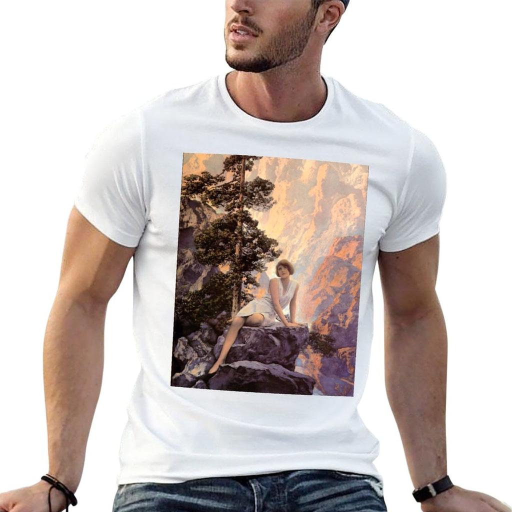 Maxfield Parrish Solitude Tshirt Essential T Shirt Unisex Graphic T Shirt Unisex T Shirt Cotton High Quality Tshirt