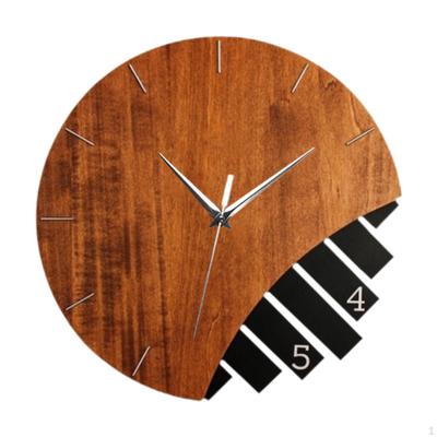 Elegante Holzwanduhr - Stilvolle Heim- und Bürodekoration