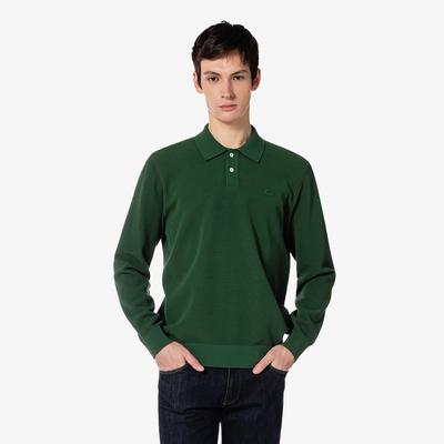 Men's Long Sleeve Pique Sweater Polo AH206E-55G132
