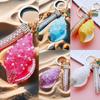 Candy Color Sea Beach Pendants Rhinestone Pearl Car Keyring Trendy Shell Conch Keychain  Summer