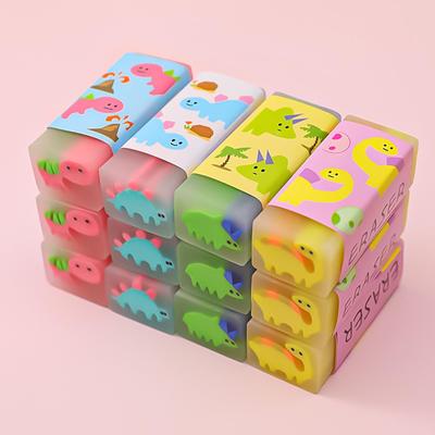 Coollooda Borrachas Conjunto de Borrachas de Lápis com Novo Dinossauro Fofo Lápis Popular Lápis Fofo Material Escolar para Crianças e Estudantes [Conjunto de 15 Peças] Padrões, de Crianças'