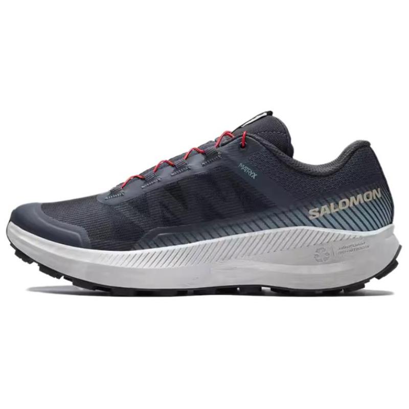 SALOMON Slip Resistant, Abrasion Resistant, Breathable, Lightweight Low Top Running Shoes Unisex Dark Blue Sneakers 475284