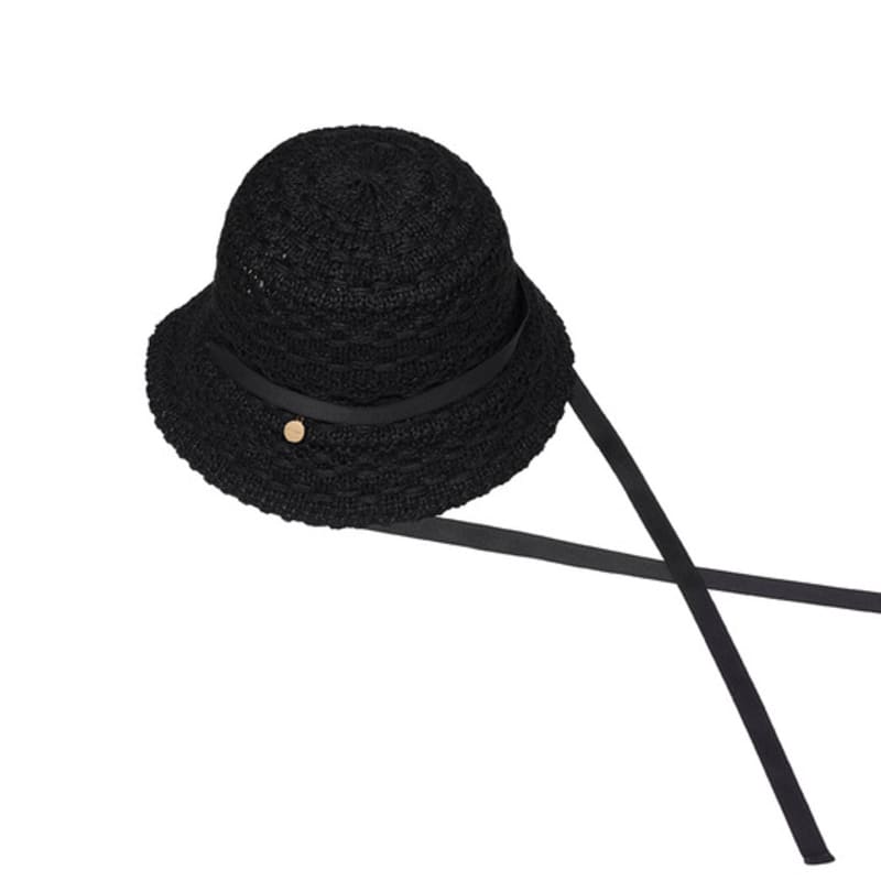 

J.ESTINA J.LETTER Вязаная панама крючком BK (JEACEM4BS905BK260) single type