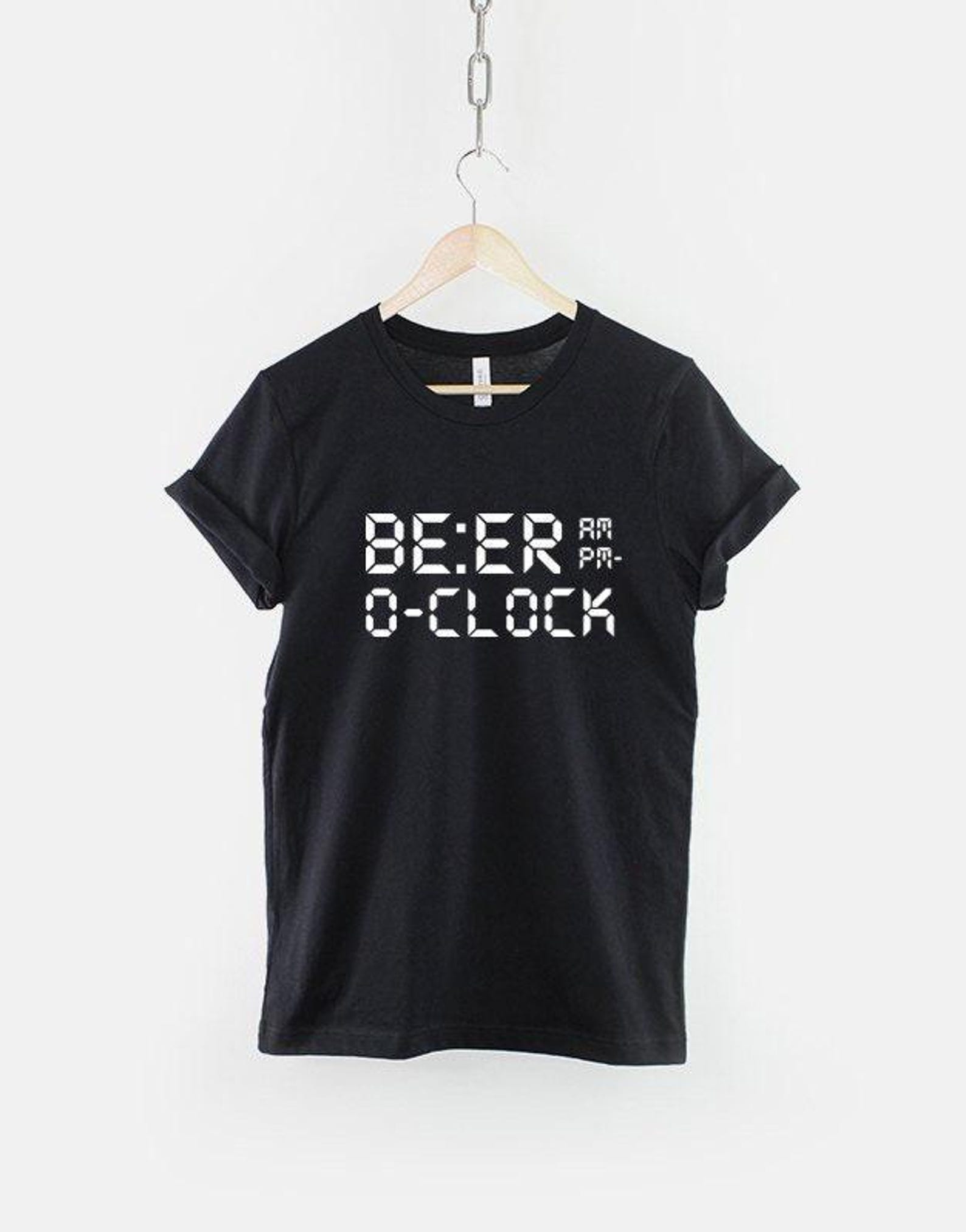 Beer O Clock Shirt: Bachelor Party Stag Celebration Humor Tee M