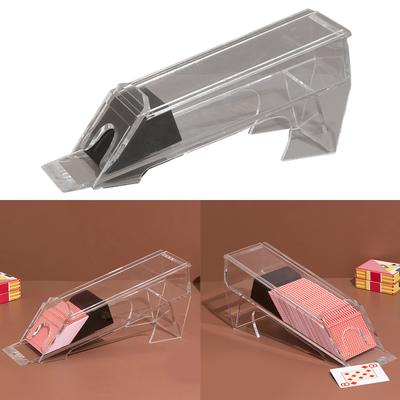 8 Deck Acryl Spielkarten Gebeschuh Poker Dealer Spielkartenmischer für Standardgröße Pokerblatt Einfache Bedienung