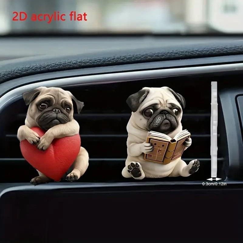 Car Outlet Vent Perfume Clips 2D Air Freshener Diffuser Conditioning Aromatherapy Perfume Clip Car Interior Decoration