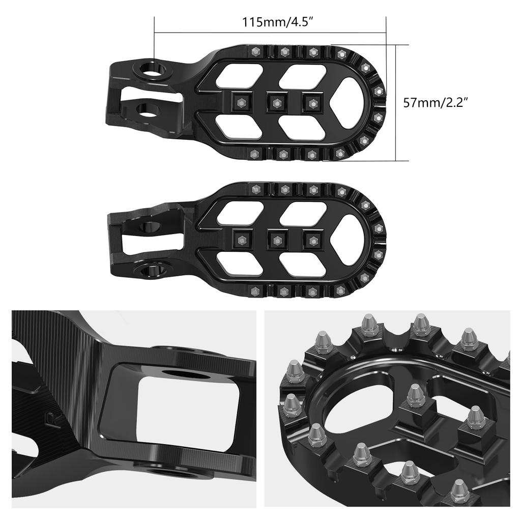 NICECNC For Stark Varg EX For Stark Varg MX 2024-2025 Motocross Forged Offset Foot Pegs Extender Footrests Electric Dirt Bike