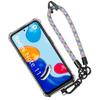 Case - E.F.CONNECTION - For Xiaomi Redmi Note 11/11S - Shockproof - Transparent - Multicolor Bracelet