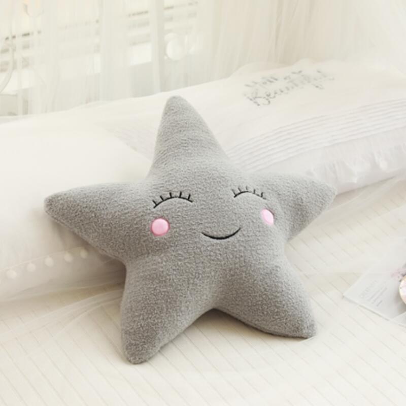 Non-Toxic Stuffed Cloud Moon Star Raindrop Plush Pillow Soft Cushion Cloud Stuffed Plush Toys Pillow Gift