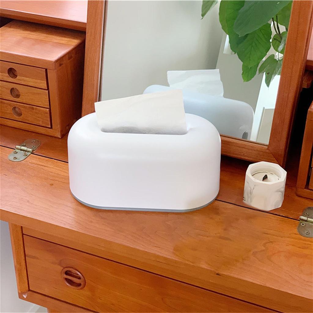 Elegant Plastic Tissue Box Table Organizers Kitchen Bedroom Storage Box Living Room Office Removable Paper Tissue Box