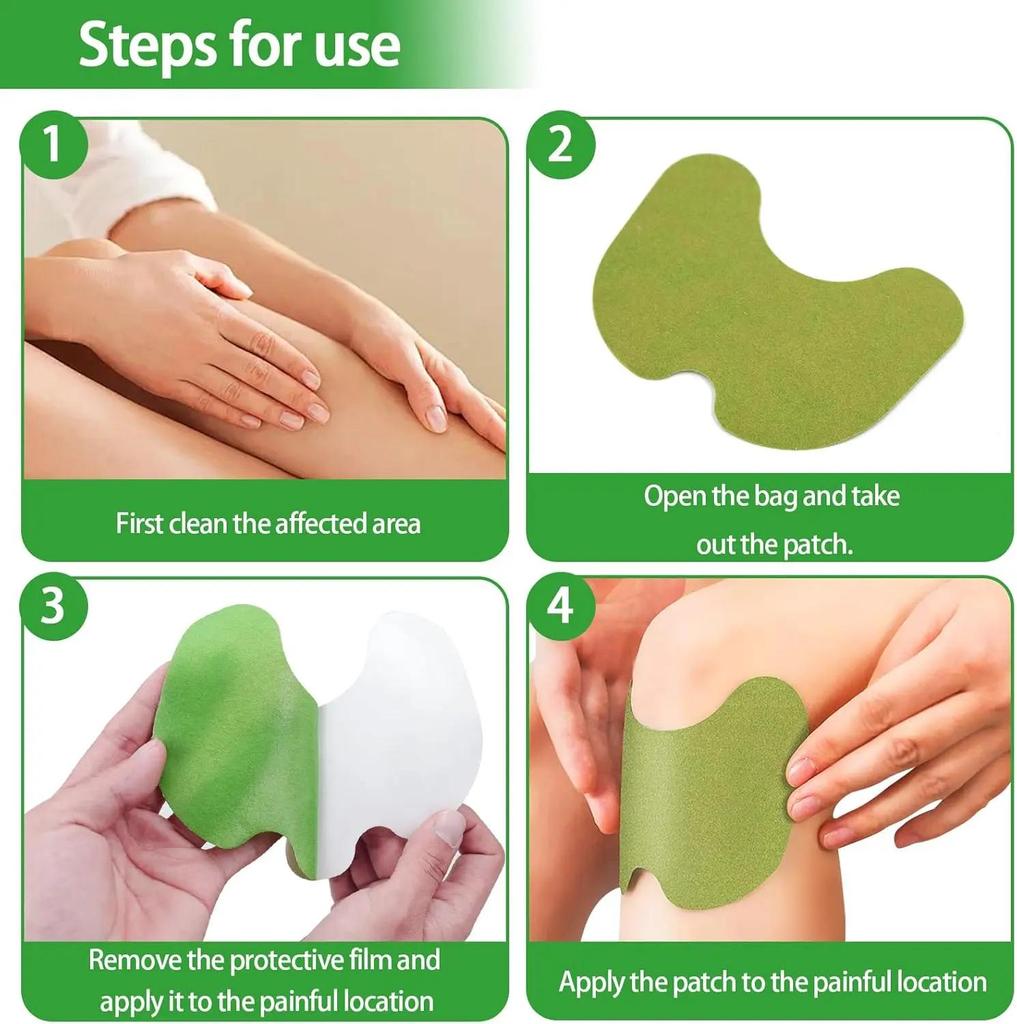 Neck, Shoulder and Knee Patch, Acupuncture Patch, Heat Patch, Long-lasting Warm Knee Patch Pain Relive Stickers