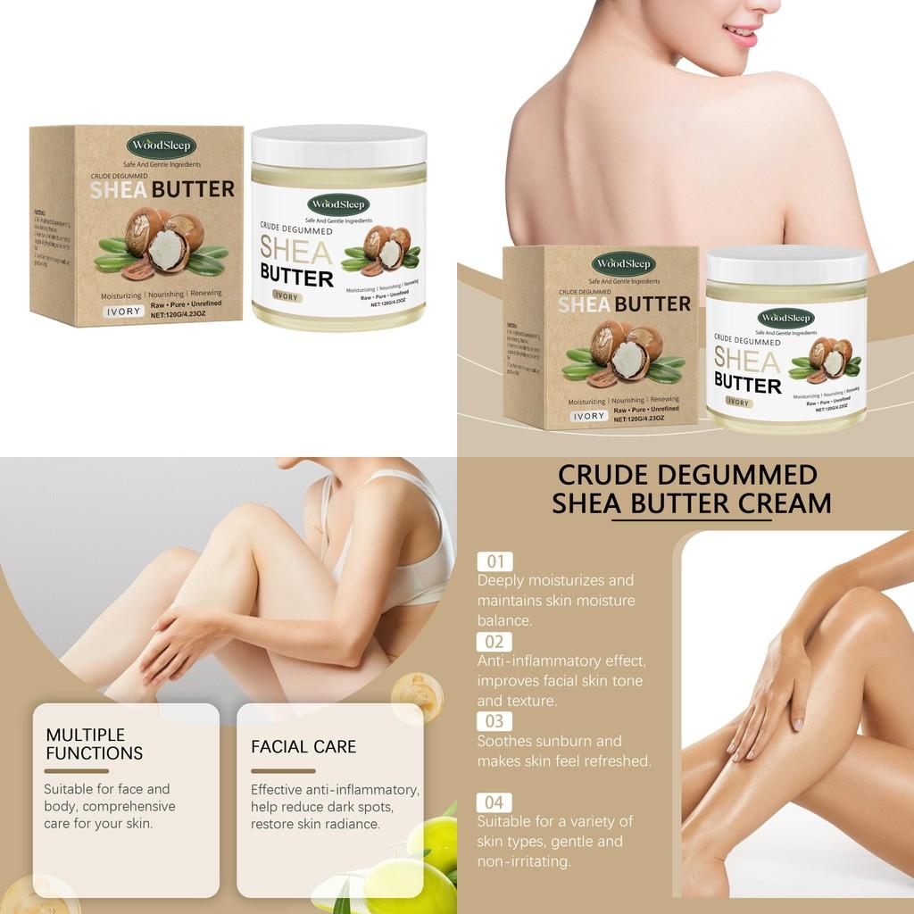 Woodsleep Feuchtigkeitscreme mit Sheabutter Reichhaltige Feuchtigkeitslotion Für Gesicht und Körperpflege
