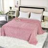 Tahoe Fleece Blanket Dual-Sided Solid Color Nap Air Conditioner Sofa Throw