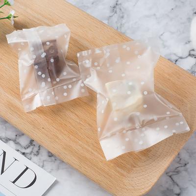100Pcs/Pack Machine Seal Bags Clear Waterproof Plastic White Dot Vacuum Sealer Bag Cookie Food Saver Storage for Kitchen