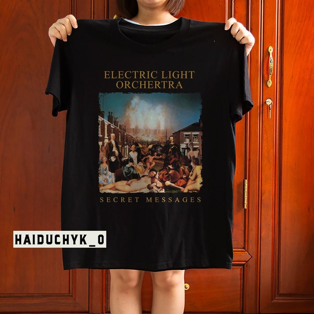 Electric Light Orchestra Secret Messages Унисекс Черная Футболка Размер S-5XL Унисекс Футболка XXXL
