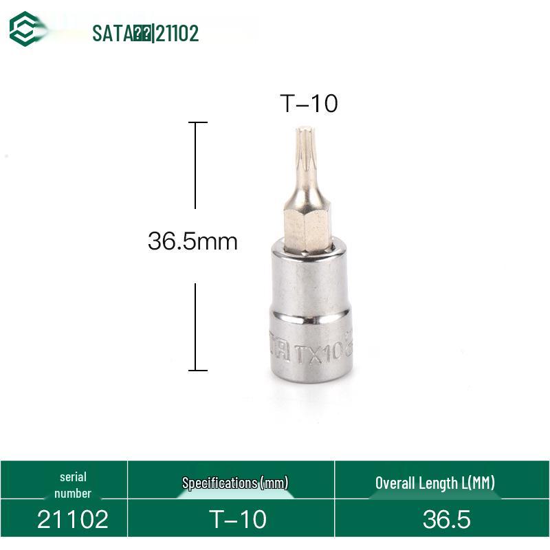 

SATA 6.3mm Internal Hex Torx Wrench Set for Auto Repair (15/20/25/30)