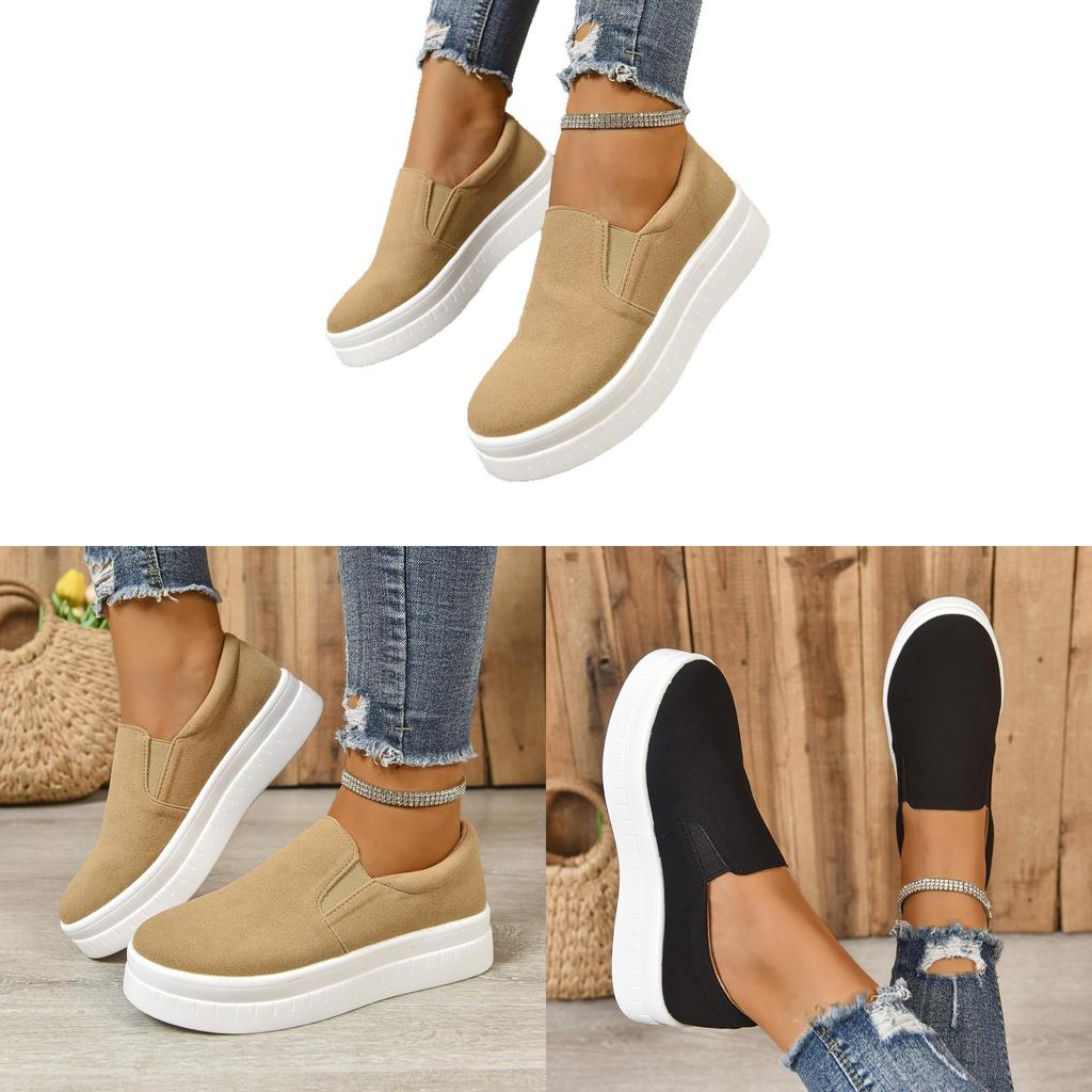 Casual For Women With Thick Sole Rubber Outsole For Daily Comfort