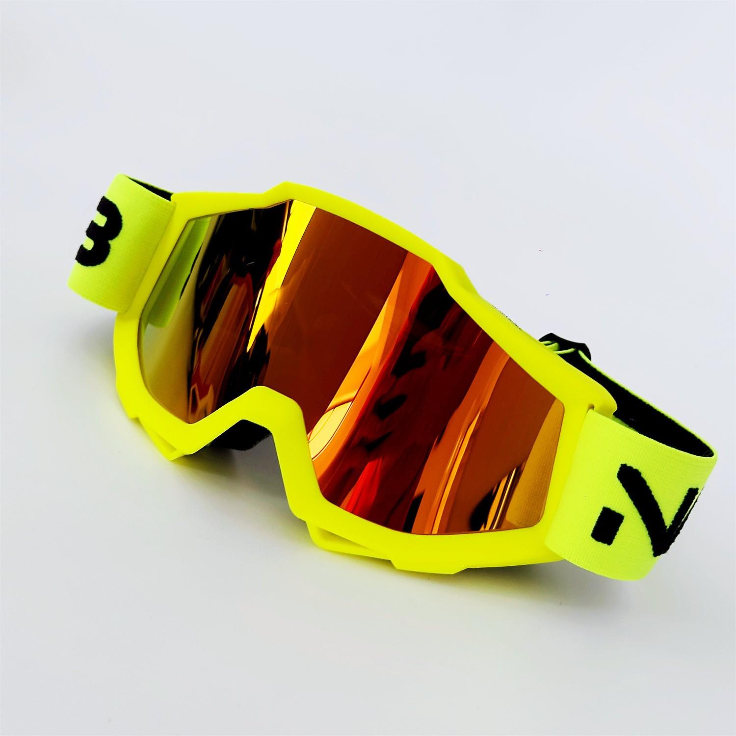 

Motorcycle Goggles - Off-Road Windproof Riding Glasses with Adjustable Anti-Slip Silicone Strap