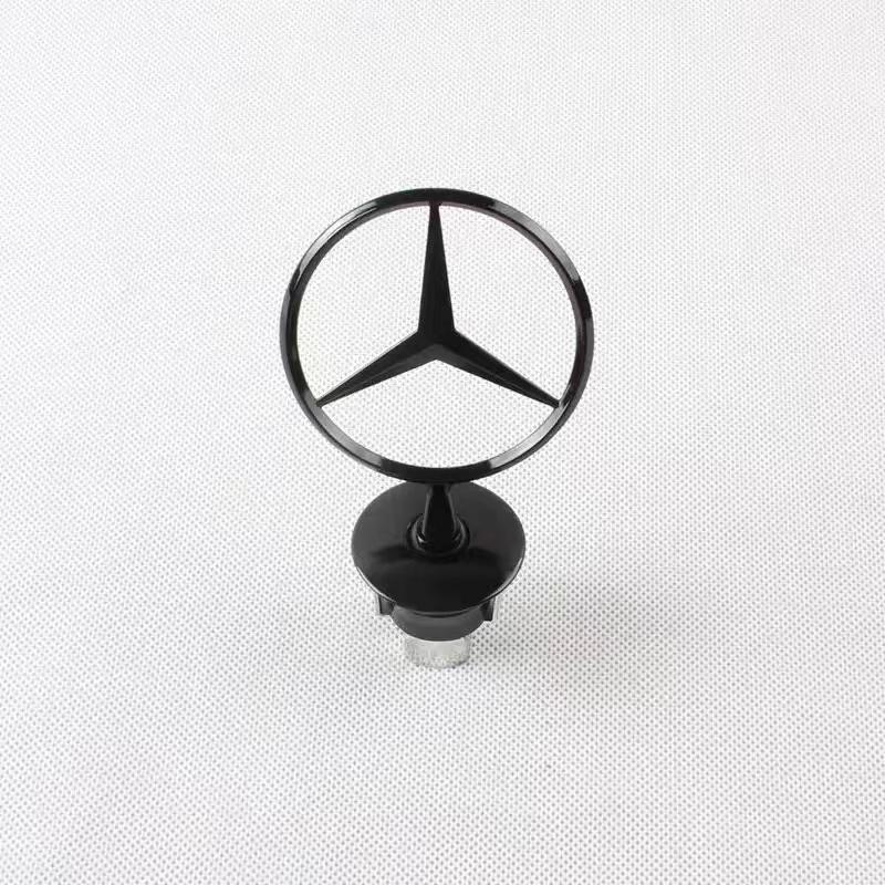 Hot Car Sticker Car Hood Front Chrome Logo Hood Marking Star Bonnet Badge Emblem Trunk Sticker For Mercedes Benz C E S Class W20