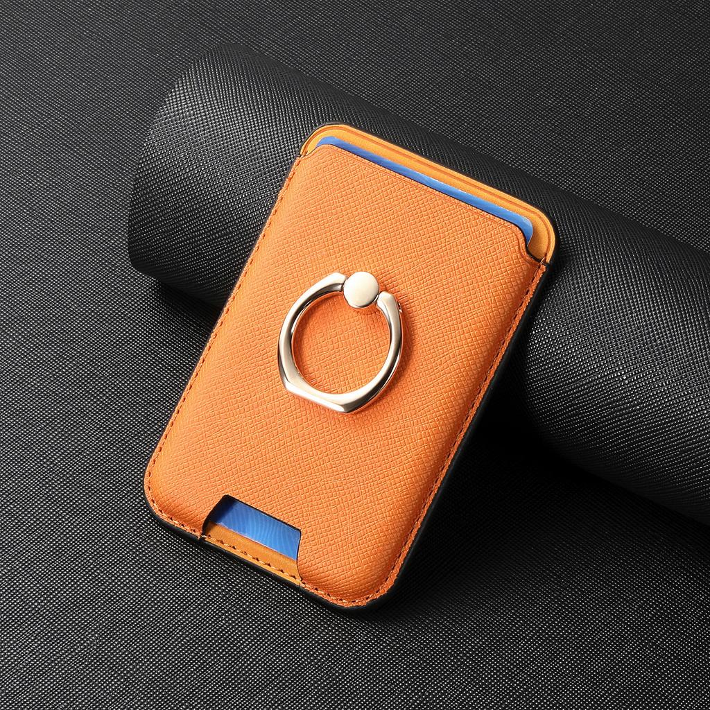 Applicable To iPhone15 Magnetic Suction Magsafe Solid Color Card Bag, Card Holder, Apple 16 Back Sticker Strong Magnetic N52 Card Bag.