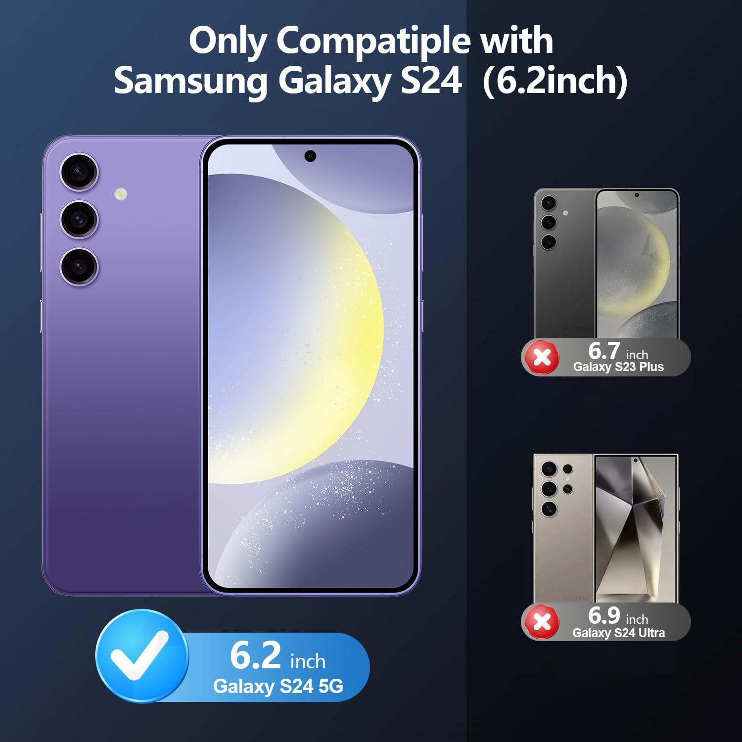 

For Samsung Galaxy S24+ TPU Phone Case Clear Anti-fingerprint Slim Cover A