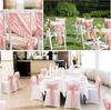 10/50pcs Satin Chair Sash Bows Chair Cover Ribbons For Wedding Banquet Party Baby Shower Event graduation ceremony Decoration