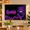 Gengar Custom Name Diamond Painting Personalized 5D Full Drill DIY Diamond Art Home Decor