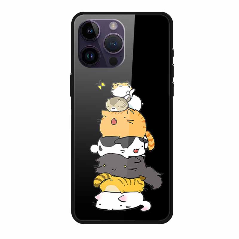 Tempered Glass Case For iphone 15 Pro Max Case Soft TPU Bumper Hard Glass Back Cover For iphone 16 Pro Max Phone Case 16Pro Max